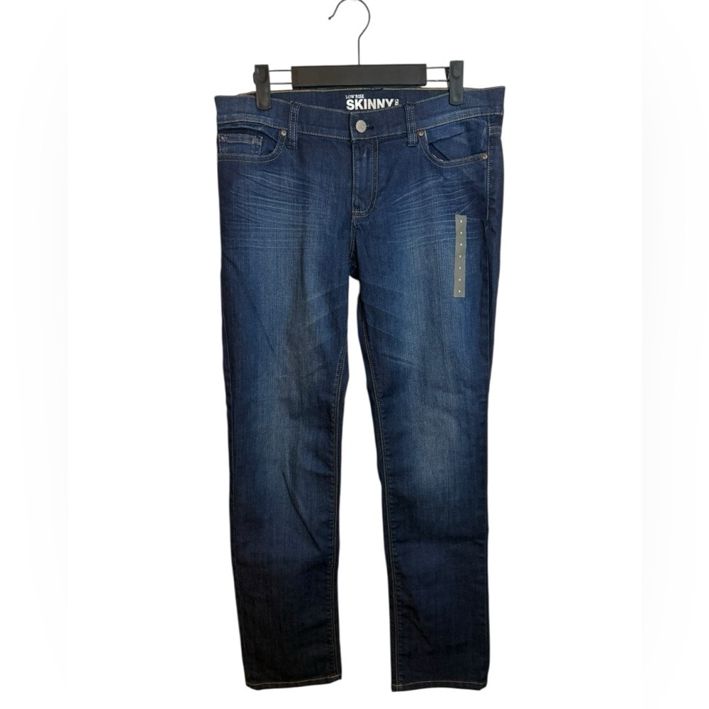 Nwt NY & Company Y2K Low Rise Dark Wash Skinny Jeans